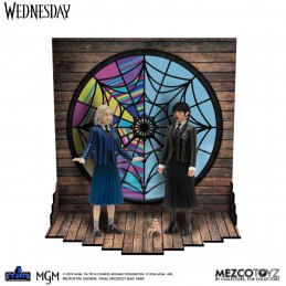 WEDNESDAY AND ENID BOX SET 5 POINTS ACTION FIGURE MEZCO TOYS