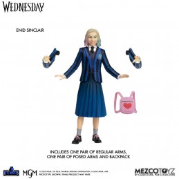 WEDNESDAY AND ENID BOX SET 5 POINTS ACTION FIGURE MEZCO TOYS