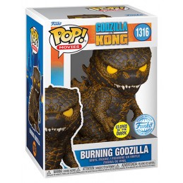 FUNKO FUNKO POP! GODZILLA VS KONG BURNING GODZILLA GLOW IN THE DARK SPECIAL ED FIGURE