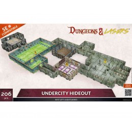 DUNGEONS AND LASERS UNDERCITY HIDEOUT AMBIENTAZIONE MINIATURES GAME ARCHON STUDIO