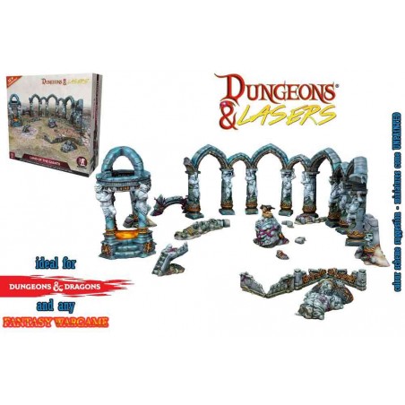 DUNGEONS AND LASERS LAND OF THE GIANTS AMBIENTAZIONE MINIATURES GAME