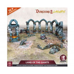 DUNGEONS AND LASERS LAND OF THE GIANTS AMBIENTAZIONE MINIATURES GAME ARCHON STUDIO