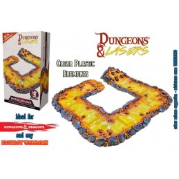 ARCHON STUDIO DUNGEONS AND LASERS MODULAR LAVA AMBIENTAZIONE MINIATURES GAME