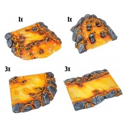 DUNGEONS AND LASERS MODULAR LAVA AMBIENTAZIONE MINIATURES GAME ARCHON STUDIO