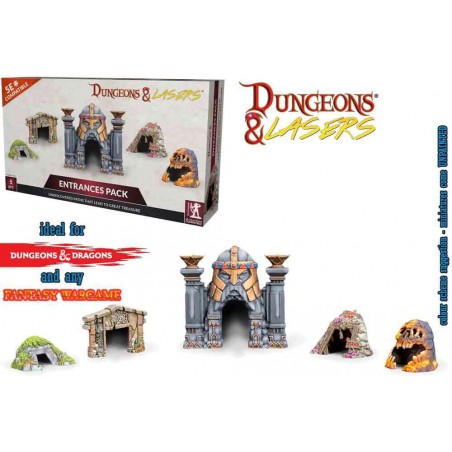 DUNGEONS AND LASERS ENTRANCES PACK AMBIENTAZIONE MINIATURES GAME