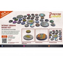 DUNGEONS AND LASERS SCENIC URBAN BASES SET AMBIENTAZIONE MINIATURES GAME ARCHON STUDIO