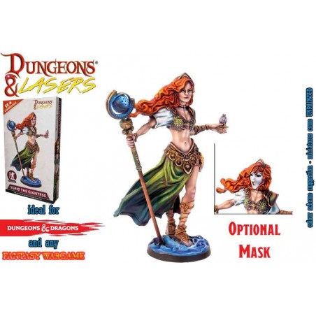 DUNGEONS AND LASERS YGRID THE GIANTESS MINIATURE FIGURE