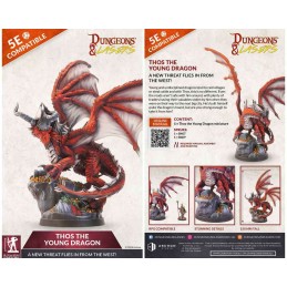 DUNGEONS AND LASERS THOS THE YOUNG DRAGON MINIATURE FIGURE ARCHON STUDIO