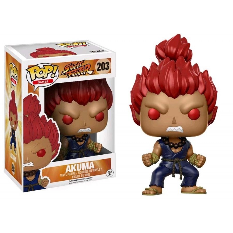 Funko Pop Street Fighter Akuma Bobble Head Knocker Figure