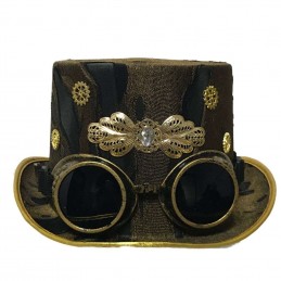STEAMPUNK WHITBY WANDERER'S TOP HAT CAPPELLO REPLICA NEMESIS NOW