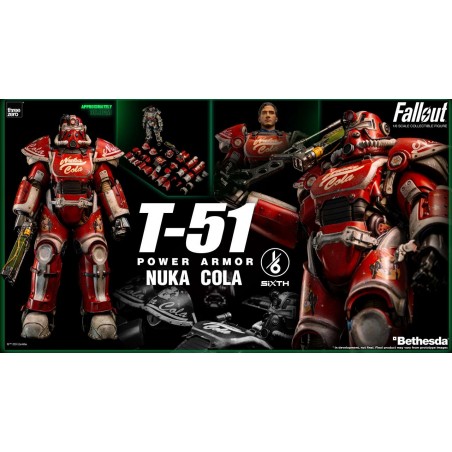 FALLOUT T-51 POWER ARMOR NUKA COLA 1/6 ACTION FIGURE