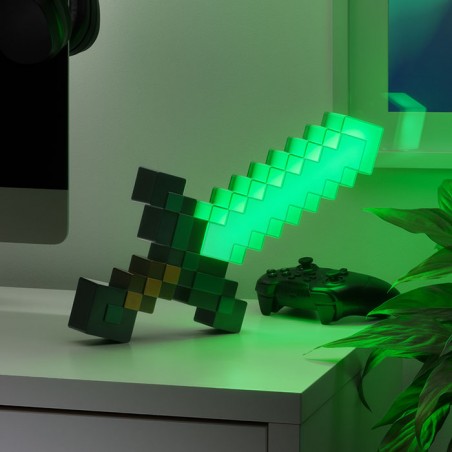 MINECRAFT 3D LAMP DIAMOND SWORD LIGHT REPLICA