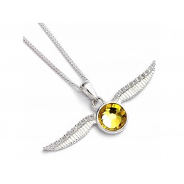 CARAT HARRY POTTER GOLDEN SNITCH CRYSTAL AND SILVER NECKLACE
