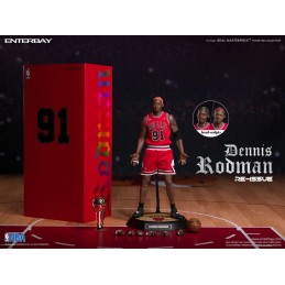 ENTERBAY NBA COLLECTION REAL MASTERPIECE DENNIS RODMAN LIMITED RETRO ED. 33CM ACTION FIGURE
