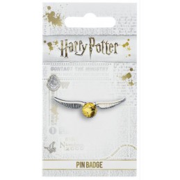 CARAT HARRY POTTER GOLDEN SNITCH SILVER PLATED PIN BADGE