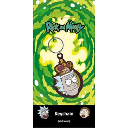 PYRAMID INTERNATIONAL RICK AND MORTY KING OF SHIT RUBBER KEYCHAIN