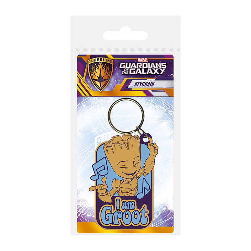 PYRAMID INTERNATIONAL GUARDIANS OF THE GALAXY I AM GROOT RUBBER KEYCHAIN