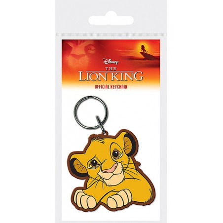 THE LION KING SIMBA RUBBER KEYCHAIN