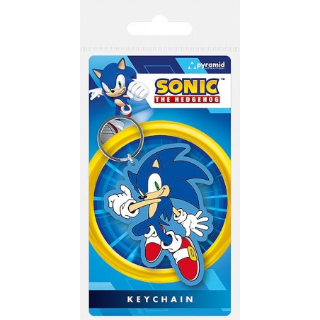 SONIC THE HEDGEHOG RUBBER KEYCHAIN