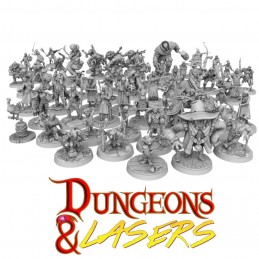 ARCHON STUDIO DUNGEONS AND LASERS NPC MINIATURE PACK 68X FIGURES