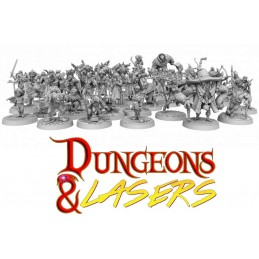 ARCHON STUDIO DUNGEONS AND LASERS NPC MINIATURE PACK 68X FIGURES