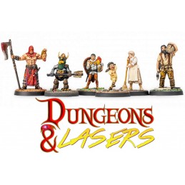 ARCHON STUDIO DUNGEONS AND LASERS NPC MINIATURE PACK 68X FIGURES