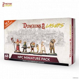 DUNGEONS AND LASERS NPC MINIATURE PACK 68X FIGURES ARCHON STUDIO
