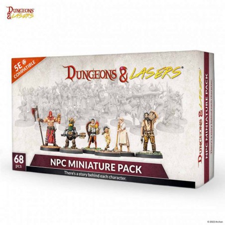 DUNGEONS AND LASERS NPC MINIATURE PACK 68X FIGURES