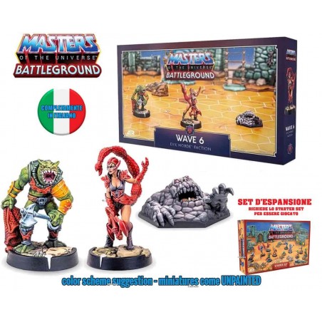 MASTERS OF THE UNIVERSE BATTLEGROUND WAVE 6 EVIL HORDE FACTION ESPANSIONE IN ITALIANO