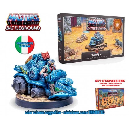MASTERS OF THE UNIVERSE BATTLEGROUND WAVE 6 EVIL FIGHTING FOE MEN FACTION ESPANSIONE IN ITALIANO