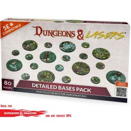 DUNGEONS AND LASERS DETAILED BASES PACK AMBIENTAZIONE MINIATURES GAME ARCHON STUDIO