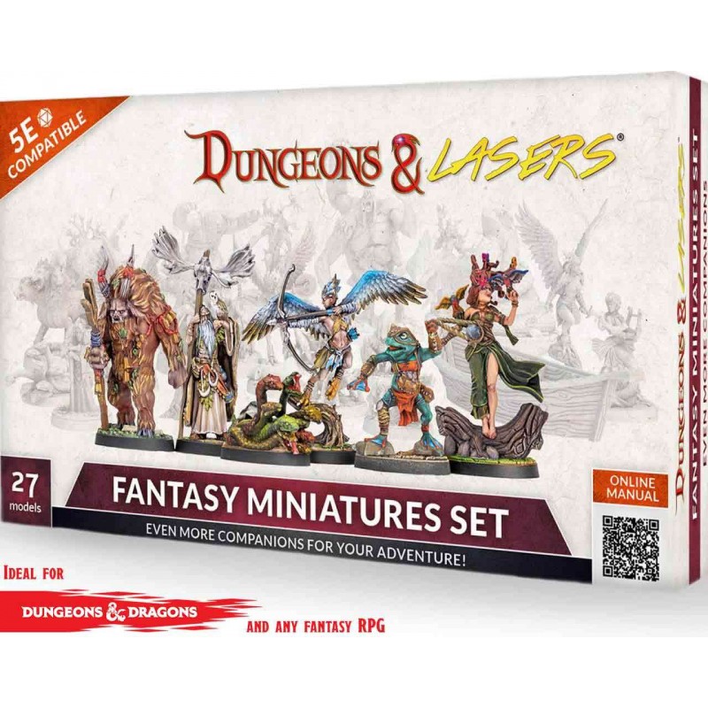DUNGEONS AND LASERS FANTASY MINIATURES SET 27X FIGURE ARCHON STUDIO DUNGEONS AND LASERS FANTASY MINIATURES SET 27X FIGURE ARCHON STUDIO