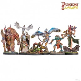 DUNGEONS AND LASERS FANTASY MINIATURES SET 27X FIGURE ARCHON STUDIO