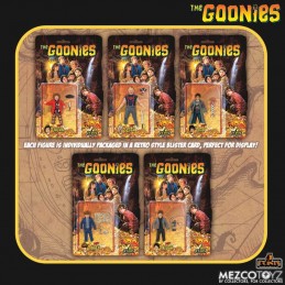 THE GOONIES BOX SET 5 POINTS ACTION FIGURE SET MEZCO TOYS