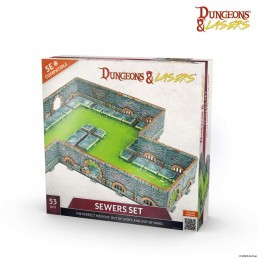 DUNGEONS AND LASERS SEWERS SET AMBIENTAZIONE MINIATURES GAME ARCHON STUDIO