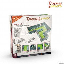 DUNGEONS AND LASERS SEWERS SET AMBIENTAZIONE MINIATURES GAME ARCHON STUDIO