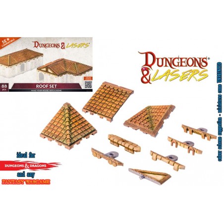 DUNGEONS AND LASERS ROOF SET AMBIENTAZIONE MINIATURES GAME