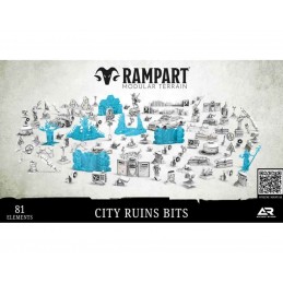 RAMPART MODULAR TERRAIN CITY RUINS BITS AMBIENTAZIONE SCENARIO ARCHON STUDIO