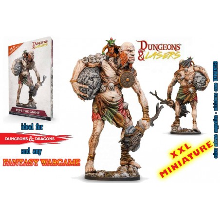 DUNGEONS AND LASERS PEPE THE GIANT XL MINIATURA FIGURE