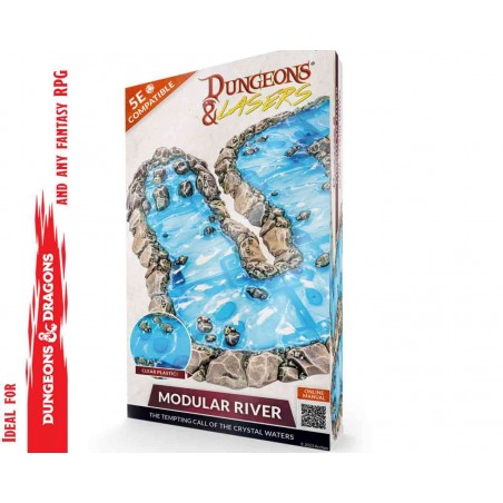 DUNGEONS AND LASERS MODULAR RIVER SCENARY SET