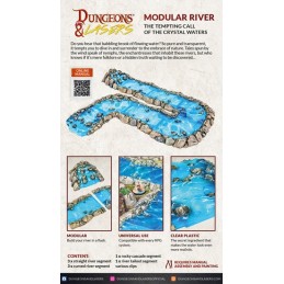 DUNGEONS AND LASERS MODULAR RIVER AMBIENTAZIONE MINIATURES GAME ARCHON STUDIO
