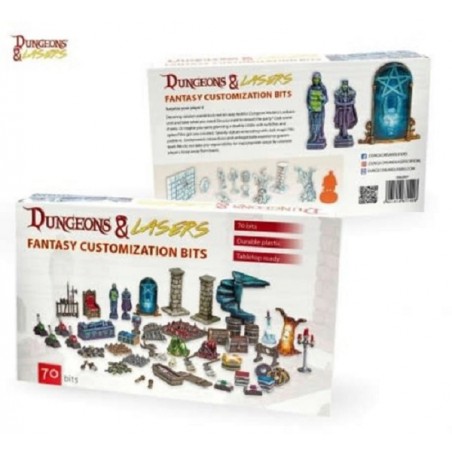 DUNGEONS AND LASERS FANTASY COSTUMIZATION BITS AMBIENTAZIONE MINIATURES GAME