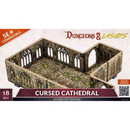 DUNGEONS AND LASERS CURSED CATHEDRAL AMBIENTAZIONE MINIATURES GAME