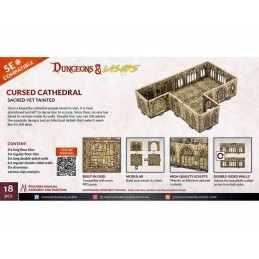 ARCHON STUDIO DUNGEONS AND LASERS CURSED CATHEDRAL SCENARY SET