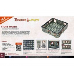 DUNGEONS AND LASERS STONE TOWER AMBIENTAZIONE MINIATURES GAME ARCHON STUDIO