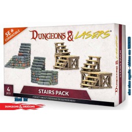DUNGEONS AND LASERS STAIRS PACK AMBIENTAZIONE MINIATURES GAME ARCHON STUDIO
