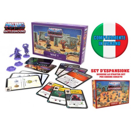 MASTERS OF THE UNIVERSE BATTLEGROUND WAVE 1 EVIL WARRIORS FACTION ESPANSIONE IN ITALIANO