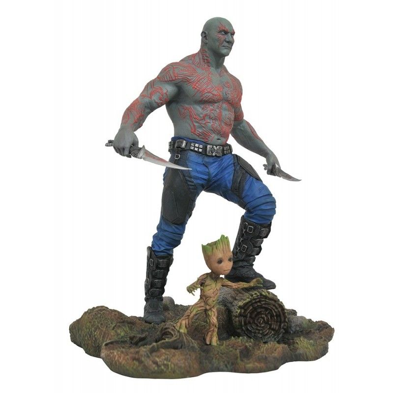 MARVEL GALLERY GUARDIANS OF THE GALAXY 2 DRAX E GROOT FIGURE STATUE DIAMOND SELECT