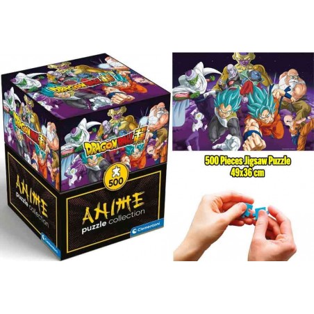 ANIME PUZZLE COLLECTION DRAGON BALL SUPER WARRIORS 500 PEZZI PUZZLE 49X36XCM