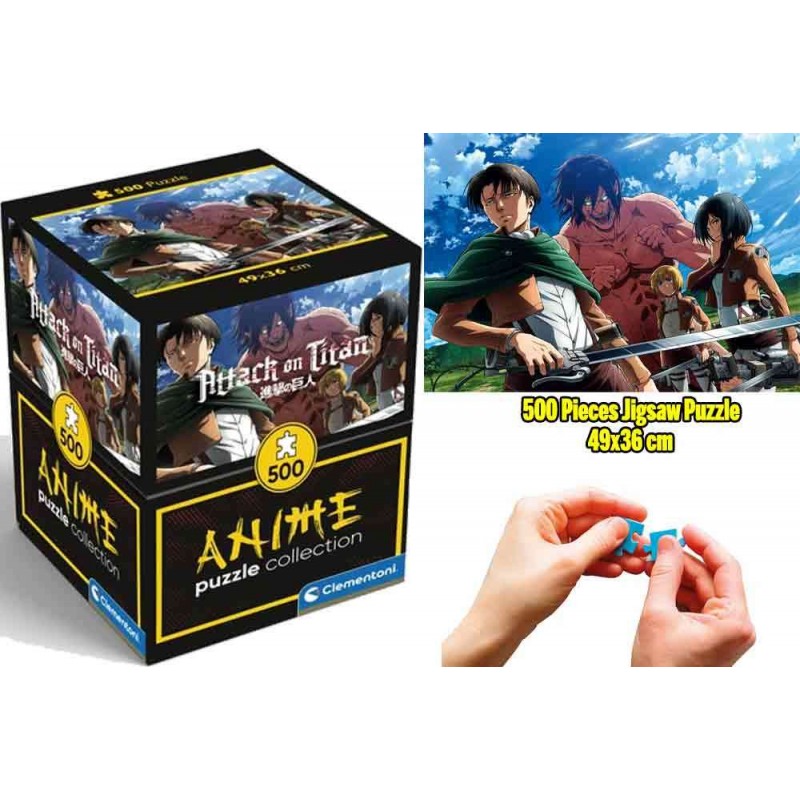 RAVENSBURGER ANIME PUZZLE COLLECTION ATTACK ON TITAN 500 PIECES JIGSAW 49X36XCM